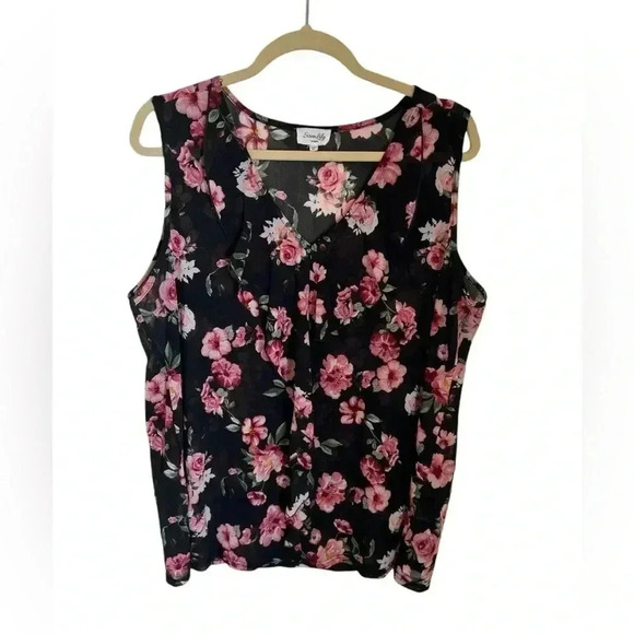 🌼 Beautiful floral blouse, like new condition, Sz 2X - Picture 1 of 4